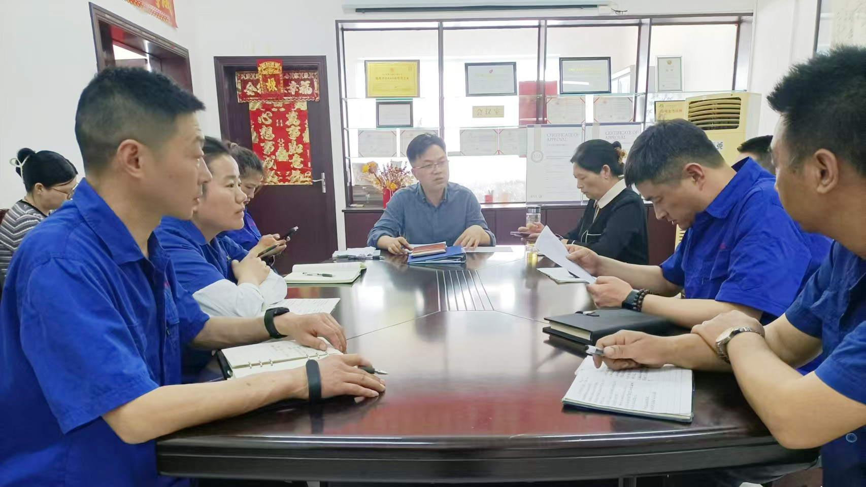 Dafeng Mingyue Bearing Bush Co. Ltd. celebró su quinta reunión de trabajo mensual para 2025